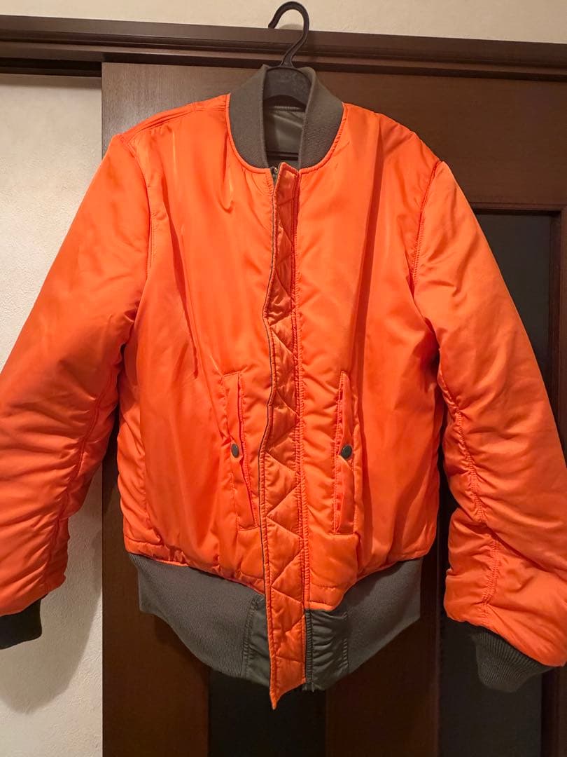 ALPHA INDUSTRIES MA-1 フライトジャケット カーキ 着画アリ