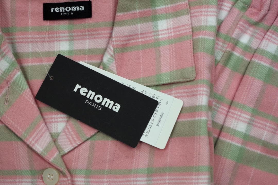 【新品】レノマ renoma PARIS 秋冬物厚手ネル地パジャマ（M）№A99