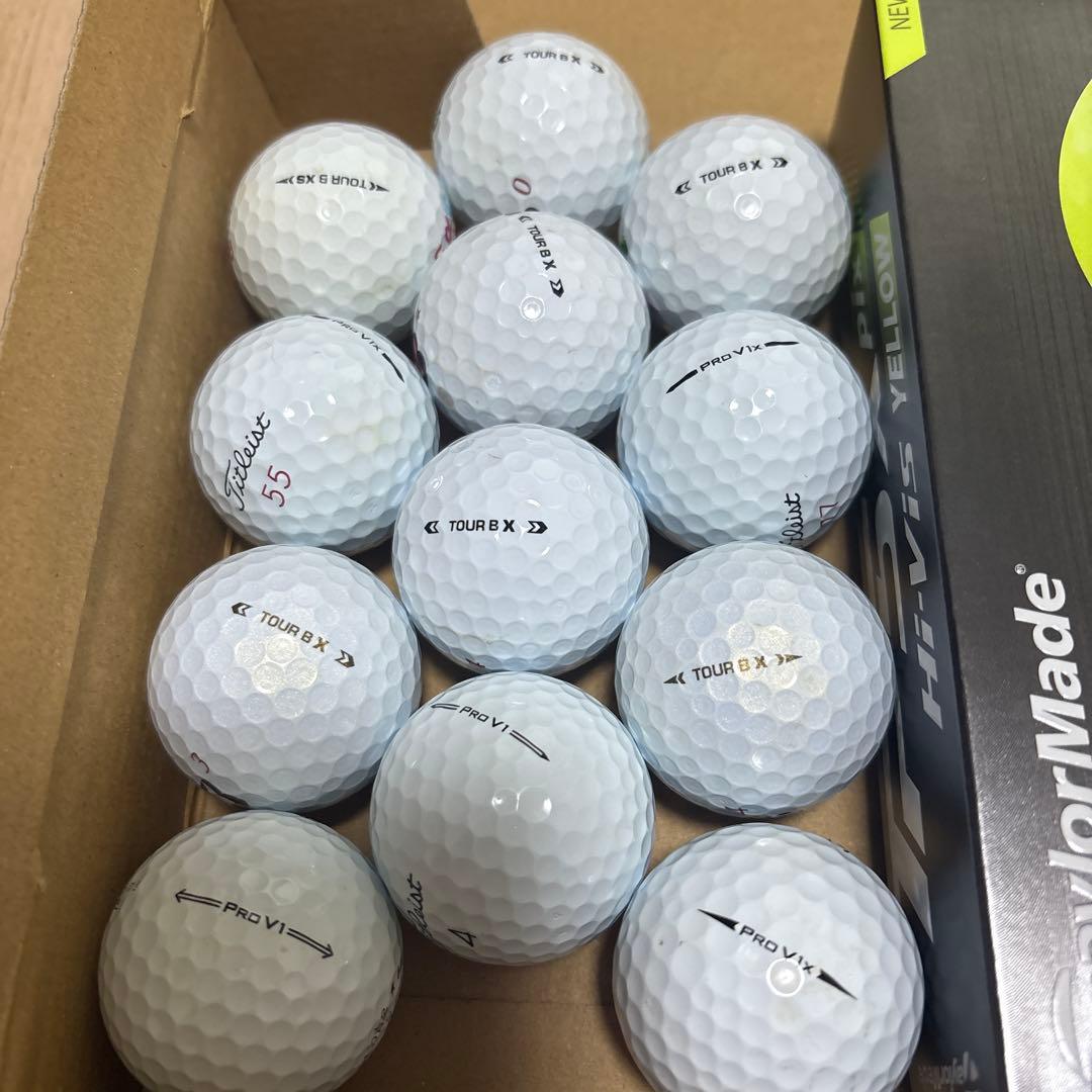 【値下げ】TaylorMade TP5X 新品 1ダース＋スピン系ロスト12個