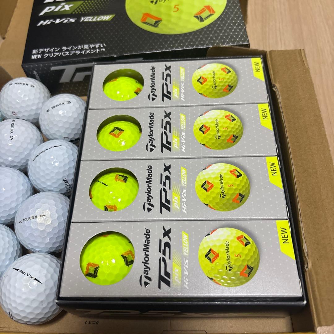 【値下げ】TaylorMade TP5X 新品 1ダース＋スピン系ロスト12個