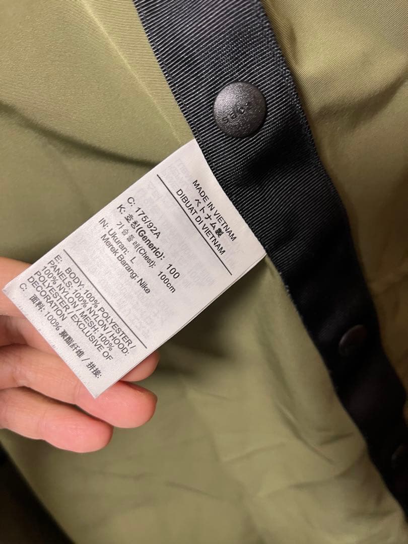 sacai × nike トレンチジャケット モッズコート Lサイズ