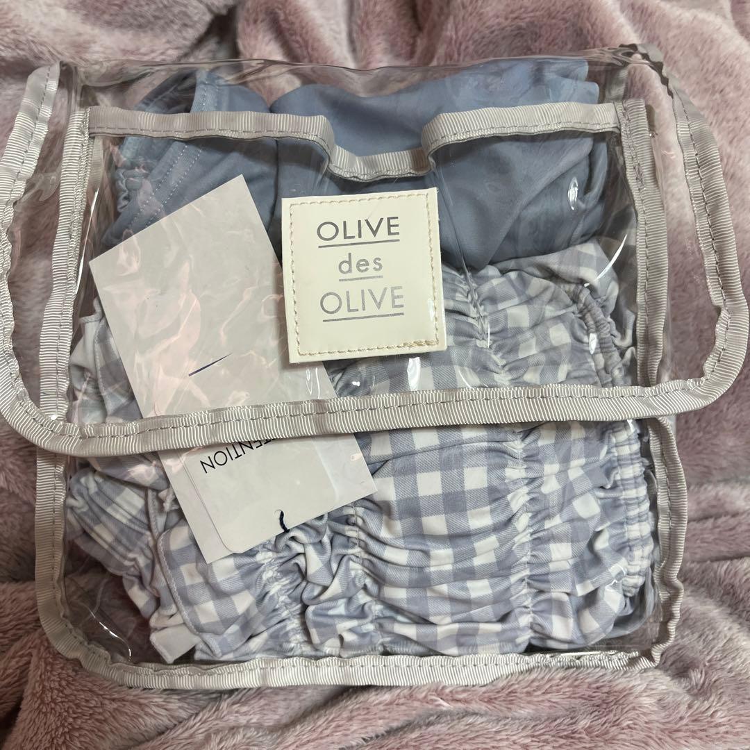 OLIVE des OLIVE SWIM WEAR 2022 サックス チェック