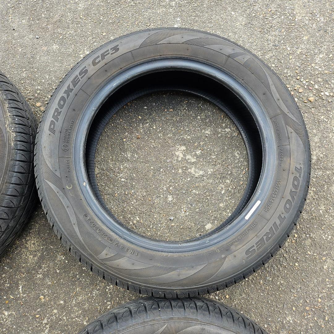 155/65R14 TOYO PROXES CF3 2024年製　4本 溝あり