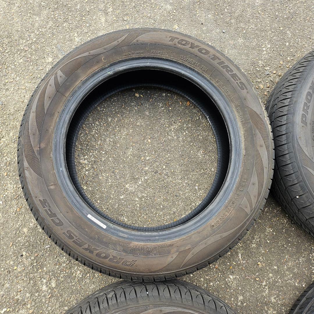 155/65R14 TOYO PROXES CF3 2024年製　4本 溝あり