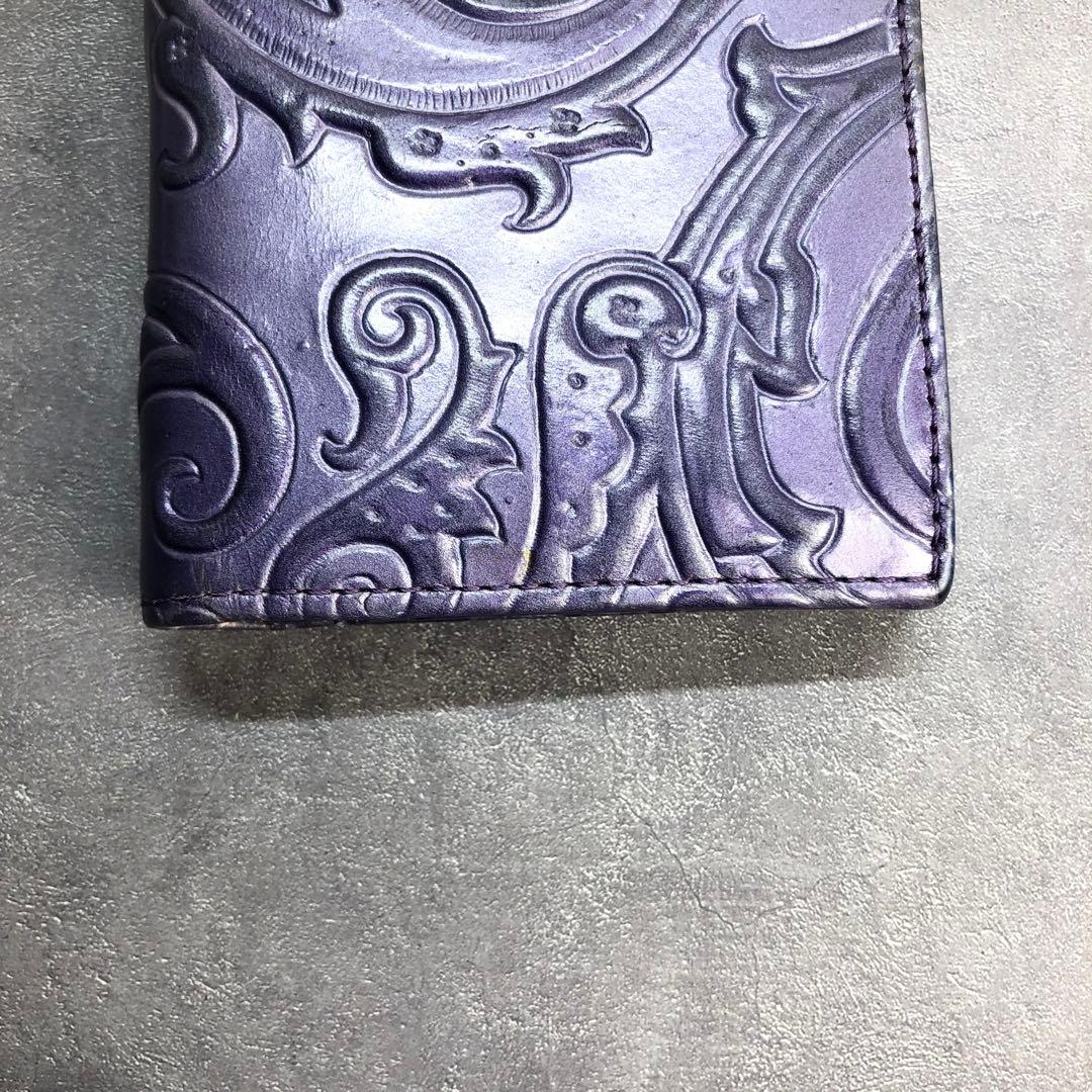 ✨️希少✨️ ETRO エトロ マルゴット ペイズリー ペガサス 長財布 ペガソ 紫