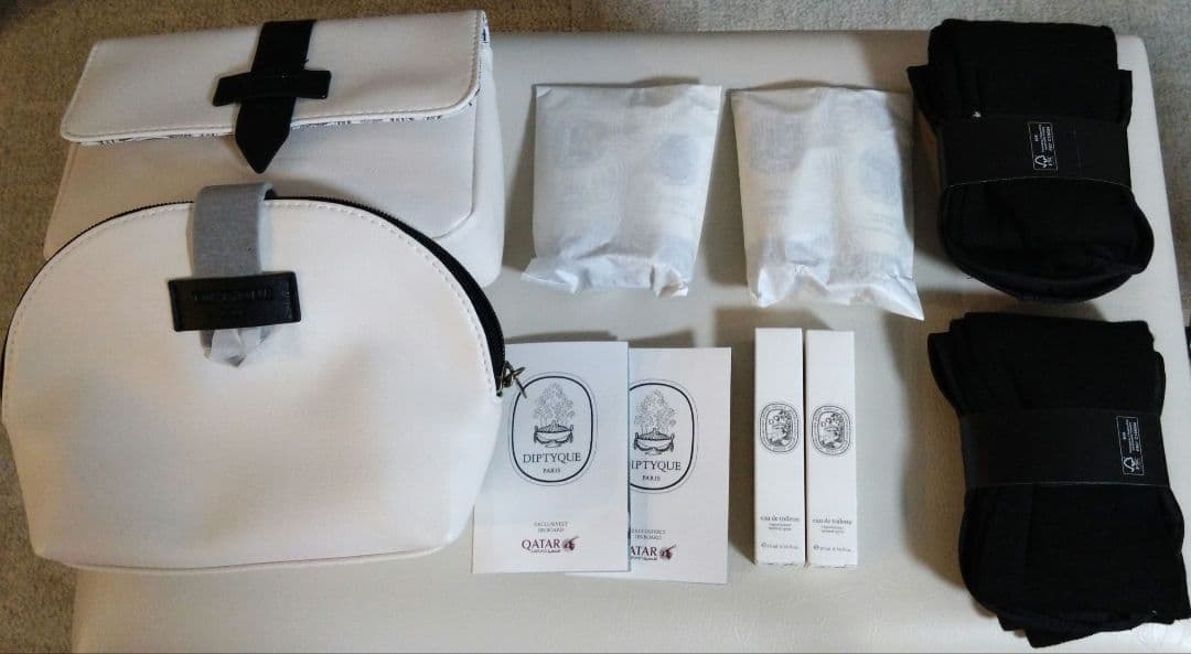 Diptyque ポーチセット　カタール航空ビジネスクラス　アメニティ2点セット