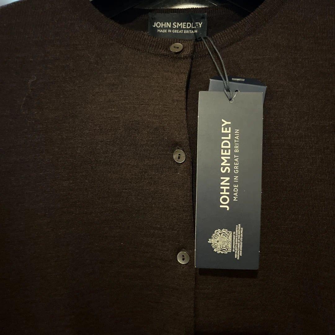 トップス JOHN SMEDLEY PANSY SHORT CARDIGAN L