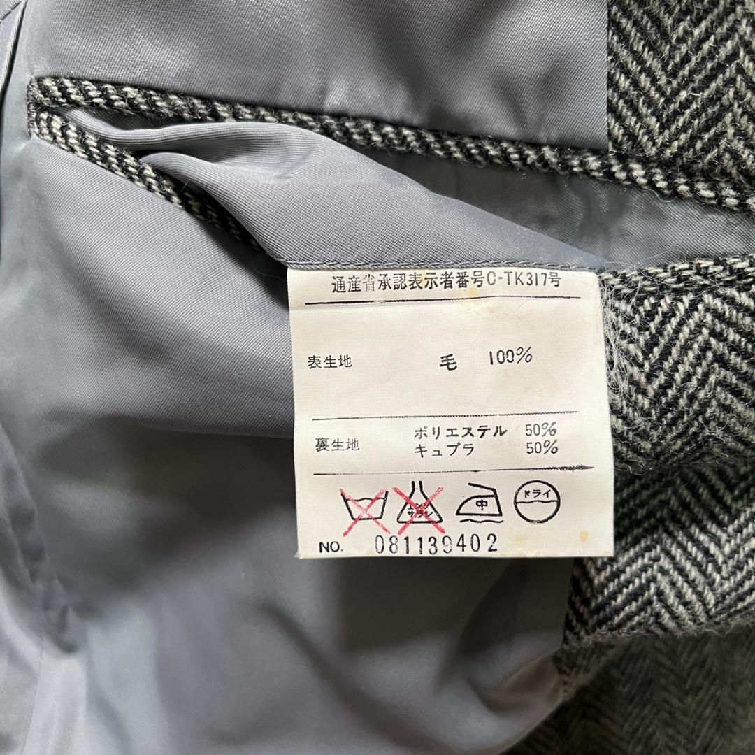 90s ラルフローレン ヘリンボーン ツイードジャケット エルボーパッチ 古着