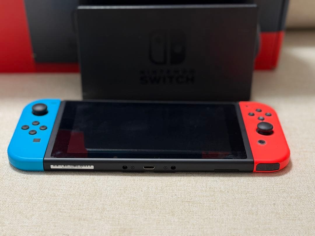美品)ニンテンドースイッチ 本体Nintendo Switch (箱付)ドック付