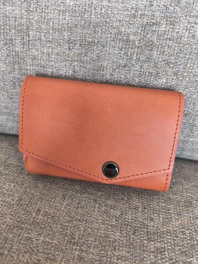 abrAsus アブラサス ブッテーロレザー 三つ折り財布 ピンク