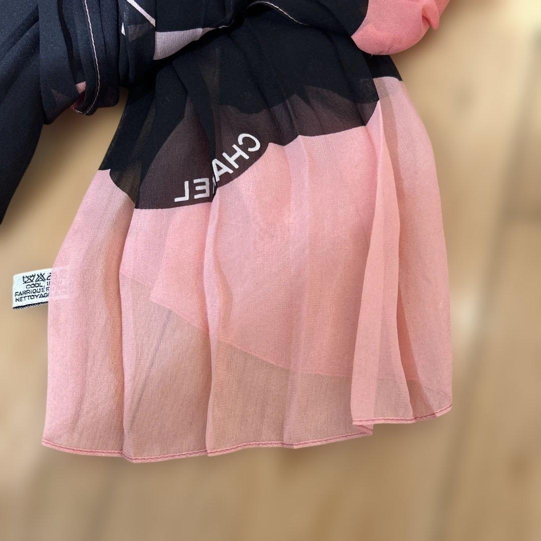 シャネル CHANEL ストール マフラー新品同様　シルク100%