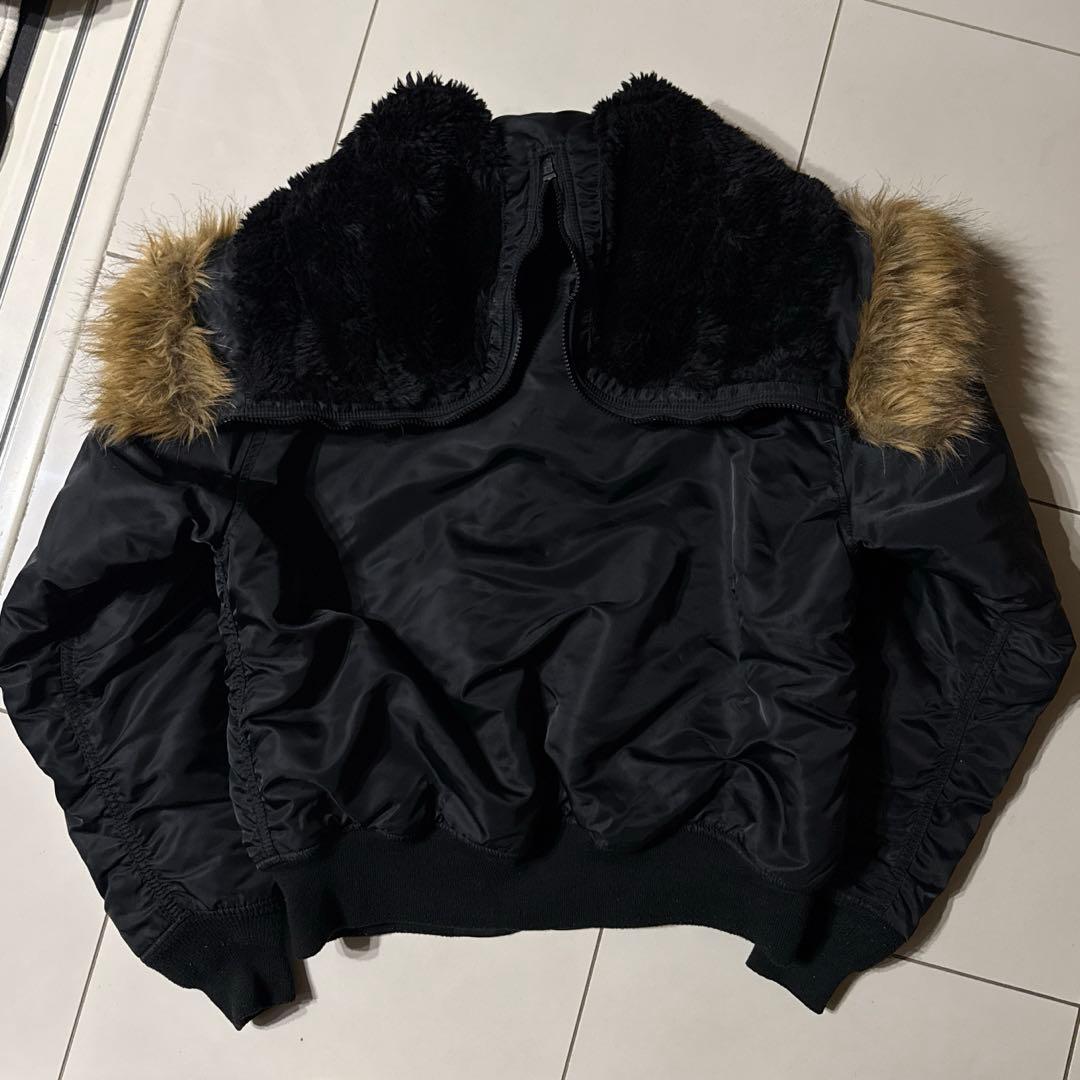アルファ社 ALPHA INDUSTRIES N-2B ブラック Lサイズ 美品