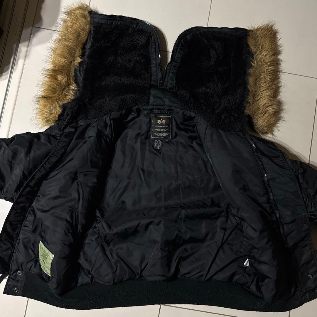 アルファ社 ALPHA INDUSTRIES N-2B ブラック Lサイズ 美品