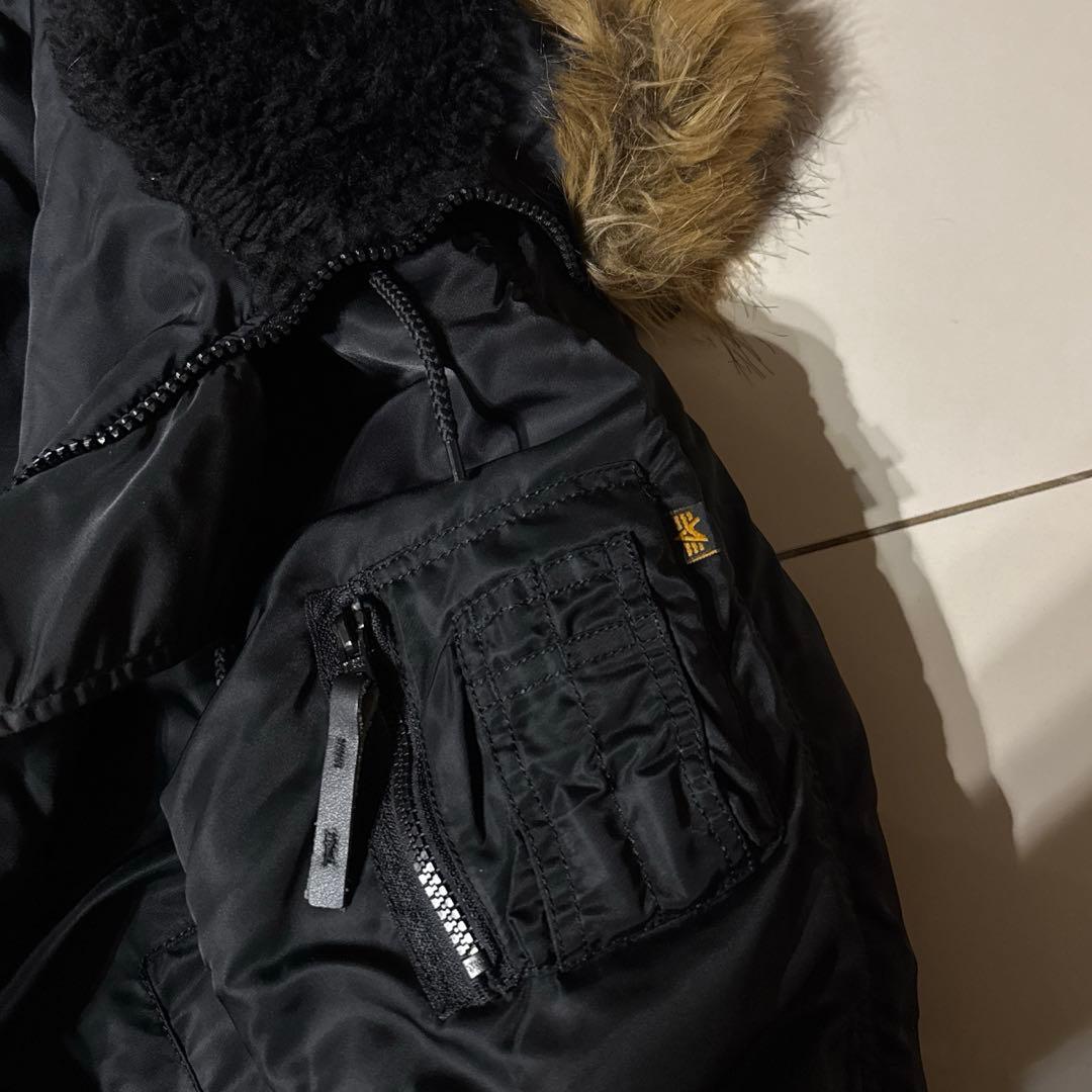 アルファ社 ALPHA INDUSTRIES N-2B ブラック Lサイズ 美品