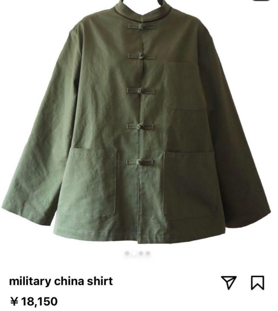 【試着のみ】epa military china shirt 大人気　完売品