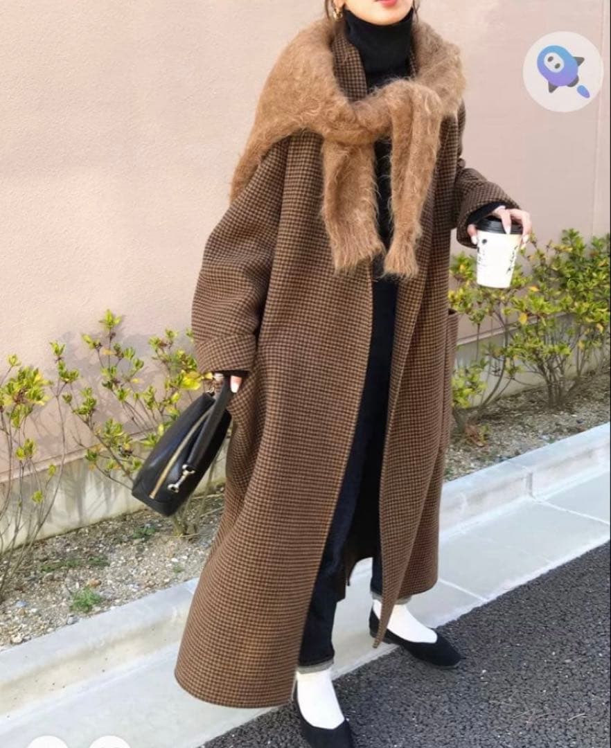 ❤️美品❤️お値下げしました❤️TODAYFUL オーバーチェックコート　38サイズ