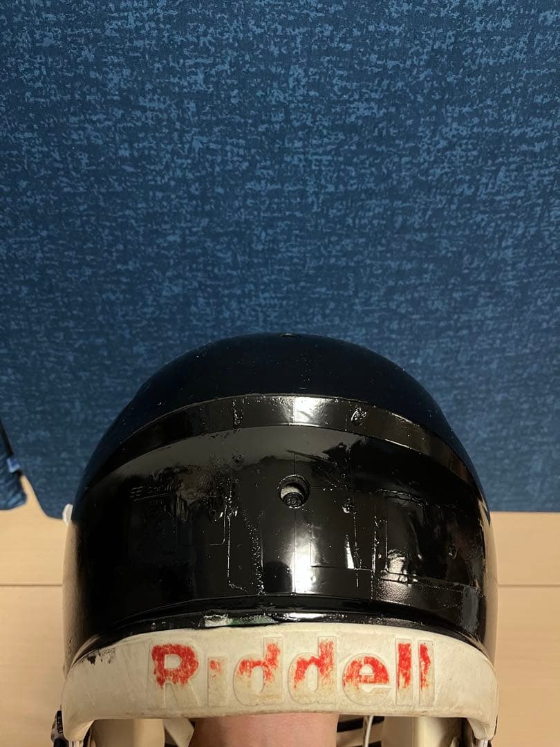 【コメント歓迎！】Riddell アメリカンフットボールヘルメット 黒