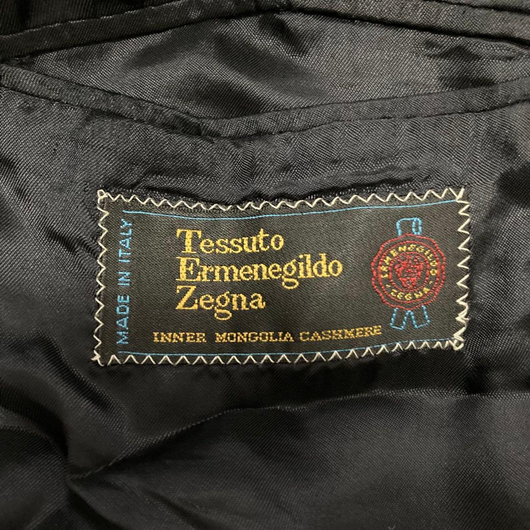 エルメネジルド・ゼニア メンズ ジャケット イタリア製 カシミヤ 紺 無地