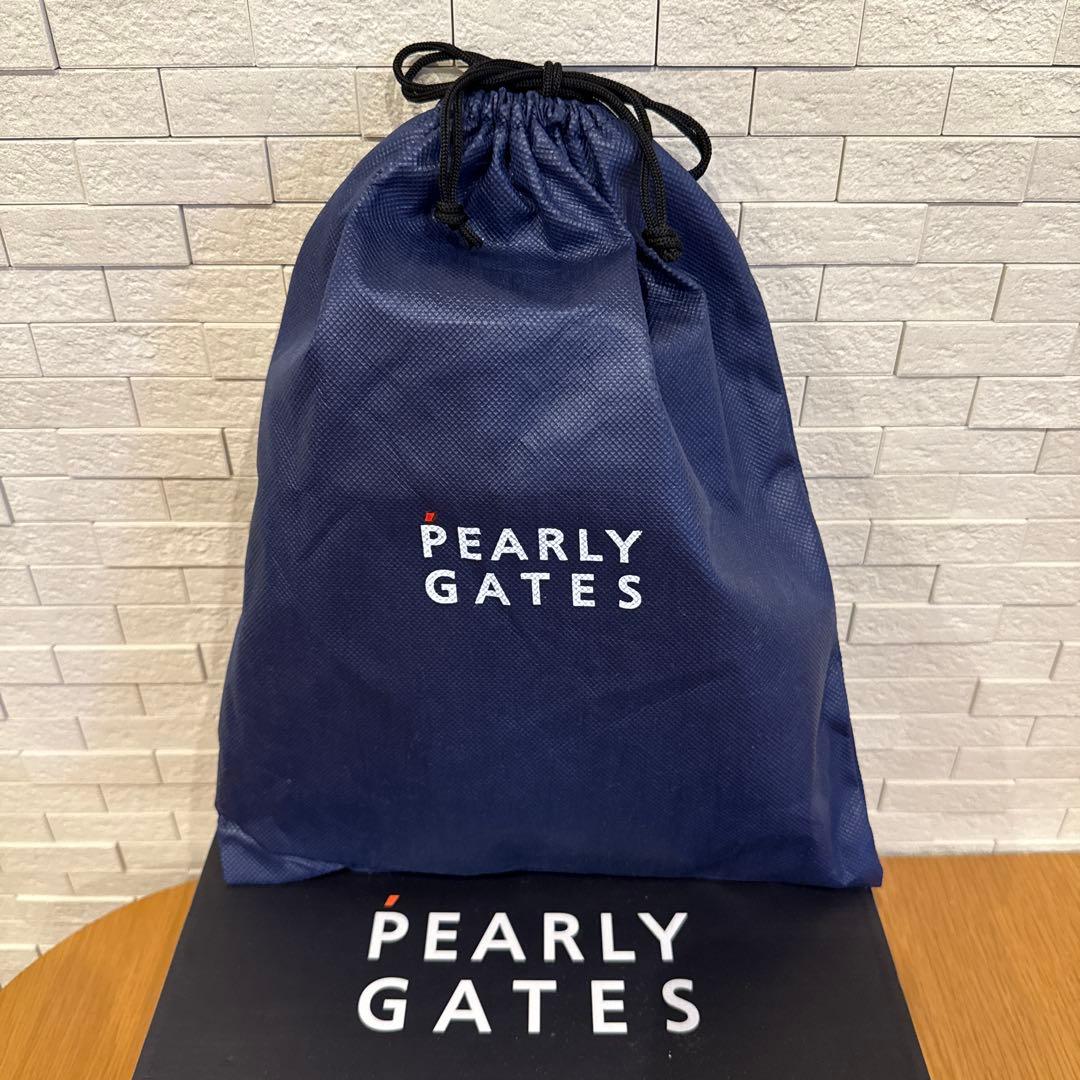 PEARLY GATES ネイビー オールレザーゴルフシューズ
