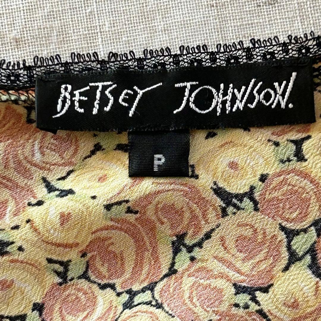 【美品】BETSEY JOHNSON 花柄キャミソール Pサイズ ヴィンテージ