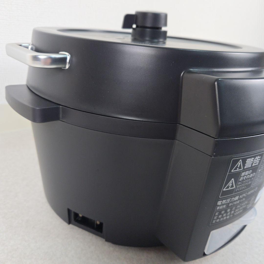 【美品】アイリスオーヤマ 電気圧力鍋 4L 黒 KPC-MA4 時短調理