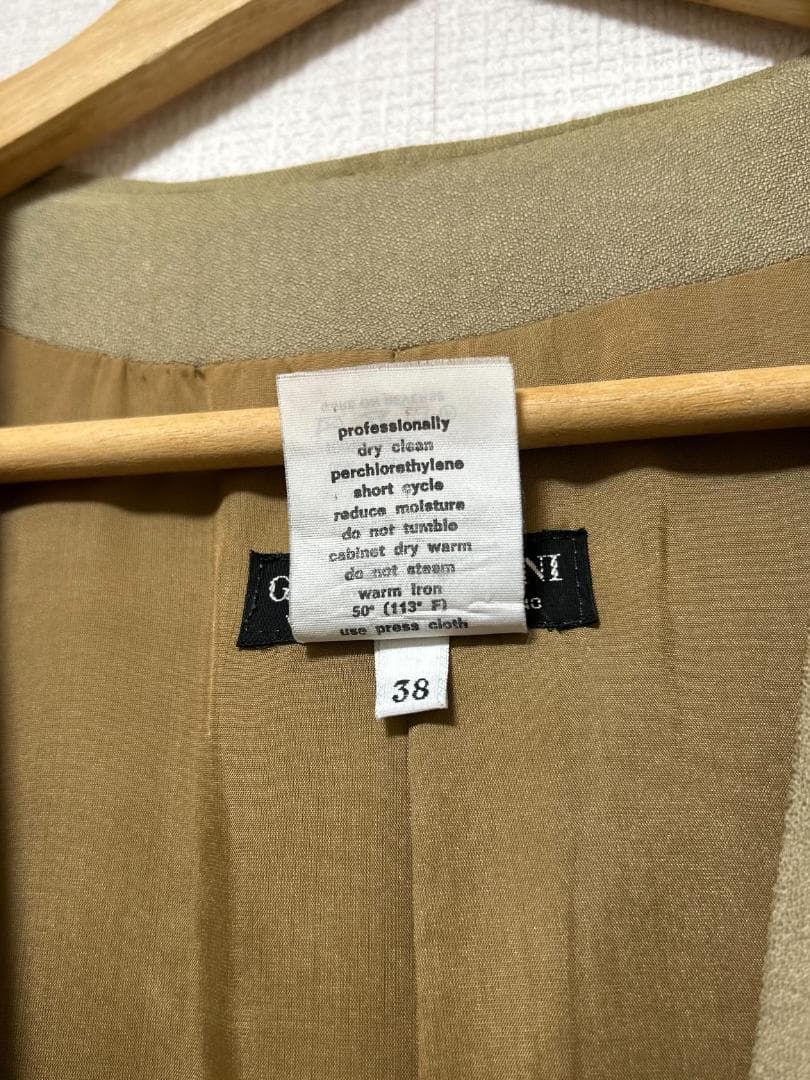希少 80s イタリア製 GIORGIO ARMANI シルクダブルテーラード