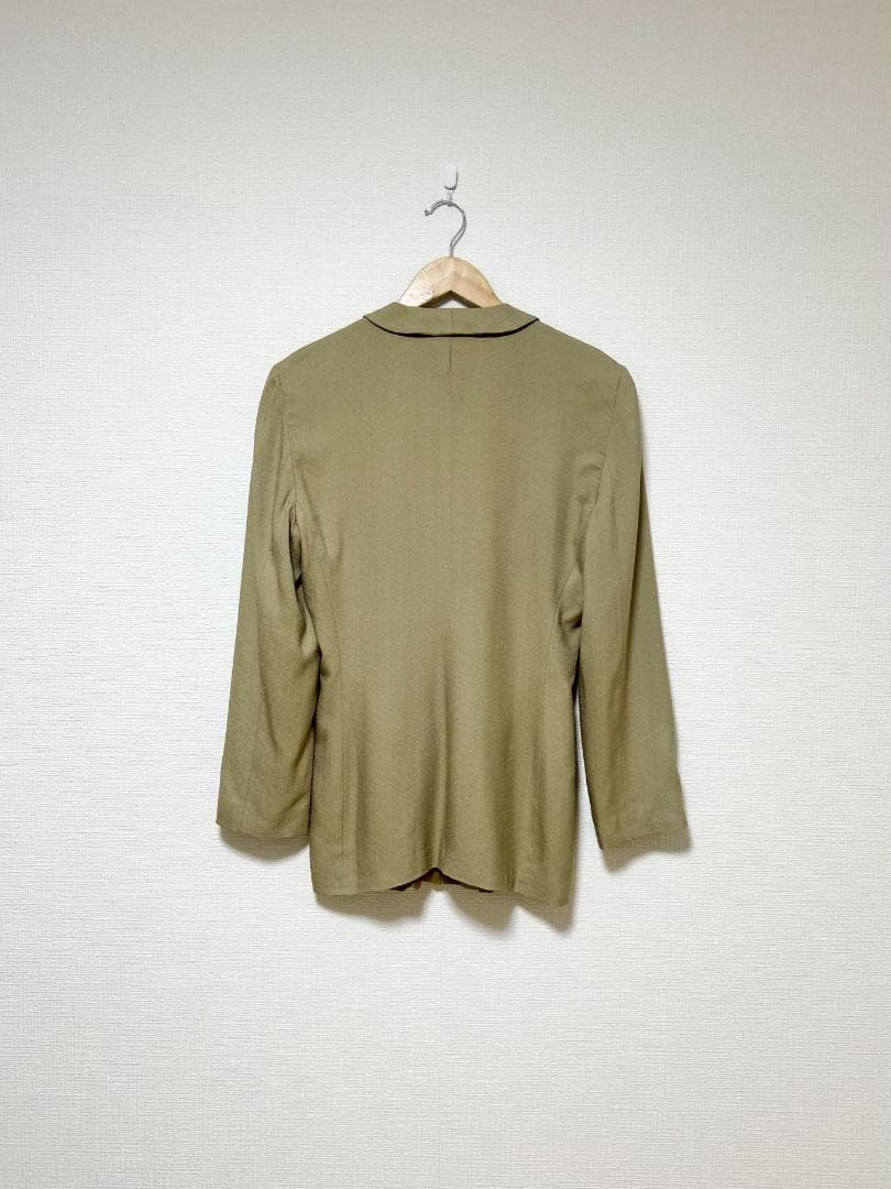 希少 80s イタリア製 GIORGIO ARMANI シルクダブルテーラード