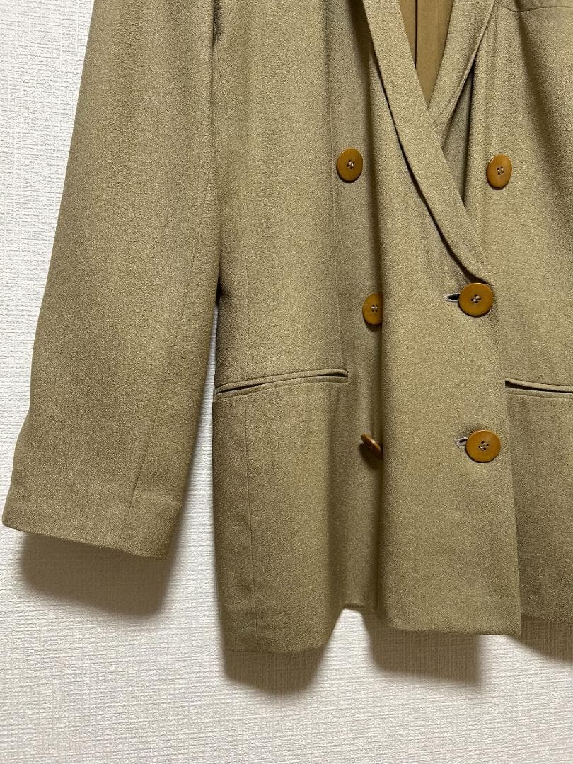 希少 80s イタリア製 GIORGIO ARMANI シルクダブルテーラード