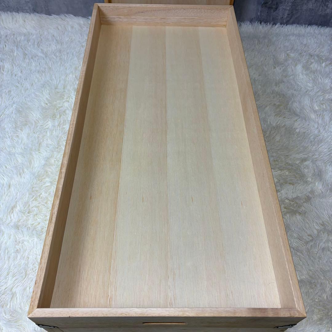 【極美品】桐箱 2段 着物 和服 衣装 桐ダンス2段 昭和レトロ