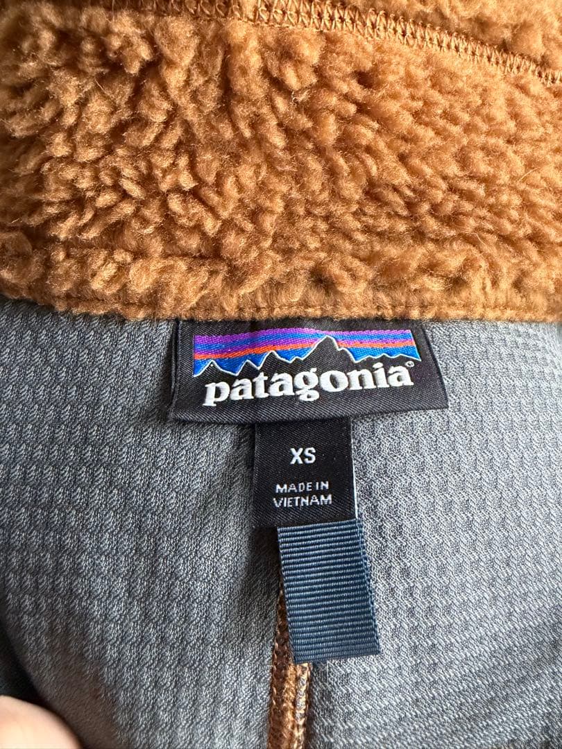 s*y様 超美品！！Patagonia フリースベスト XS ブラウン/オレンジ
