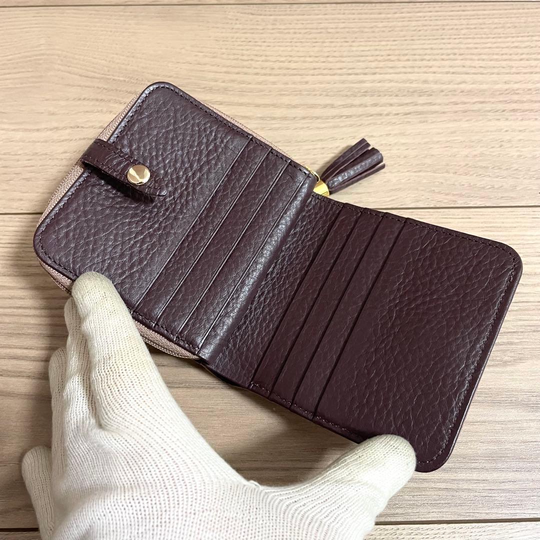 未使用級/アタオ　二つ折り財布　メリヴィトロ　ステンドグラス　マルチカラー
