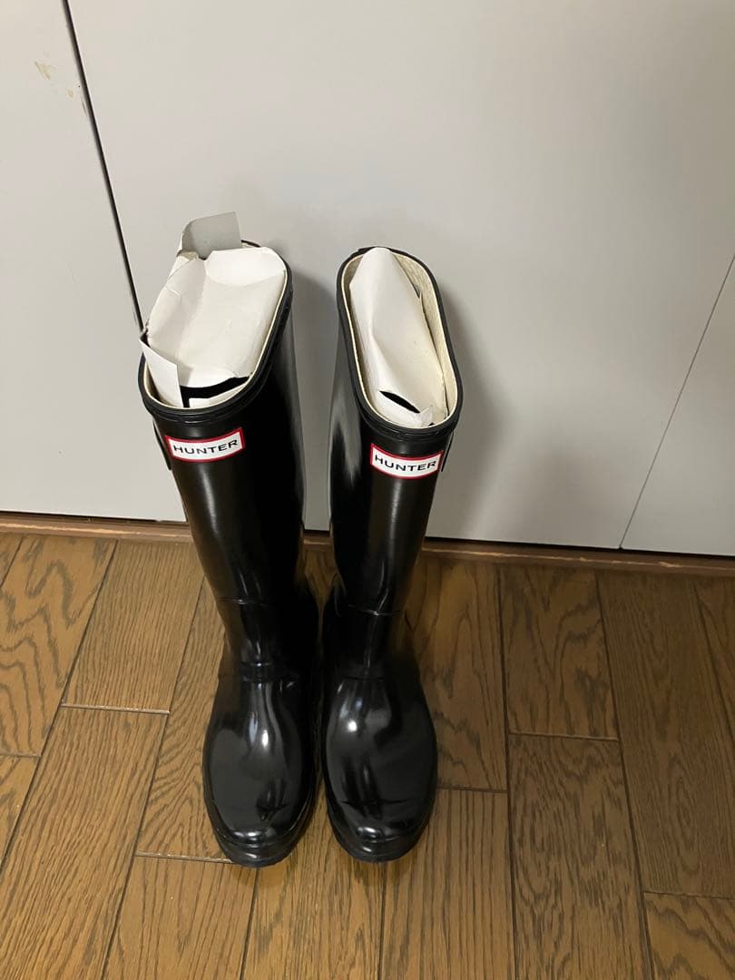 靴 HUNTER ORIGINAL GLOSS TALL UK5 US7 EU38