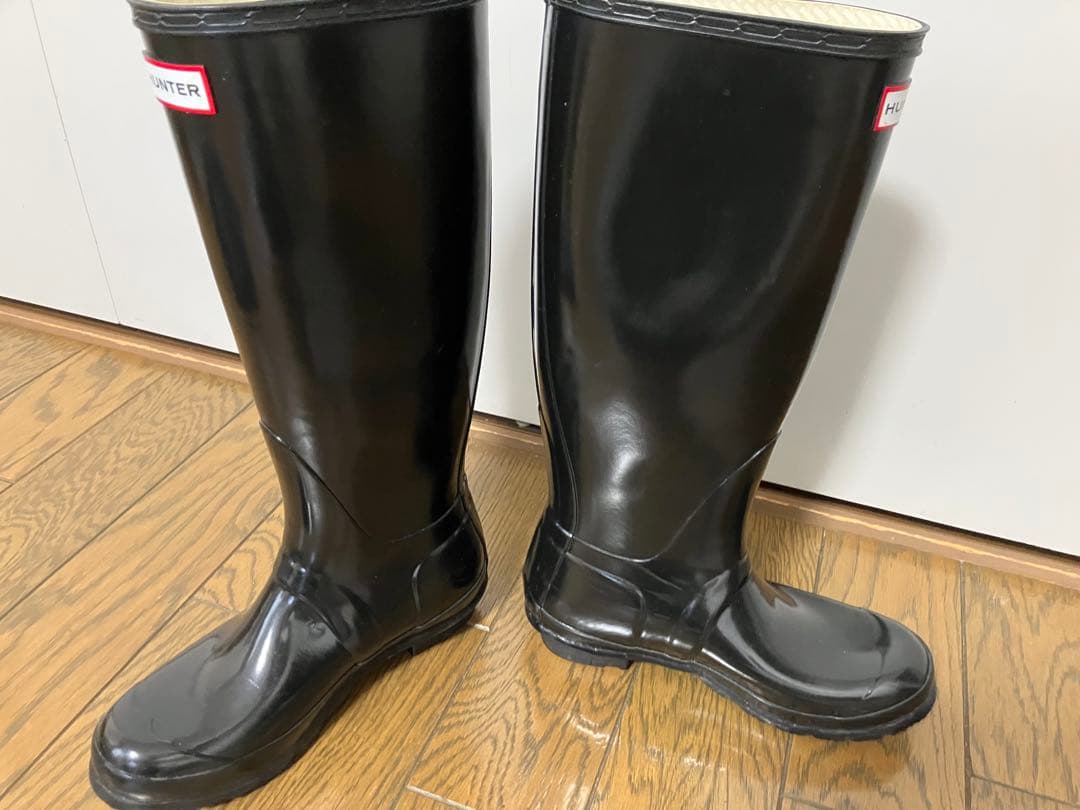 靴 HUNTER ORIGINAL GLOSS TALL UK5 US7 EU38