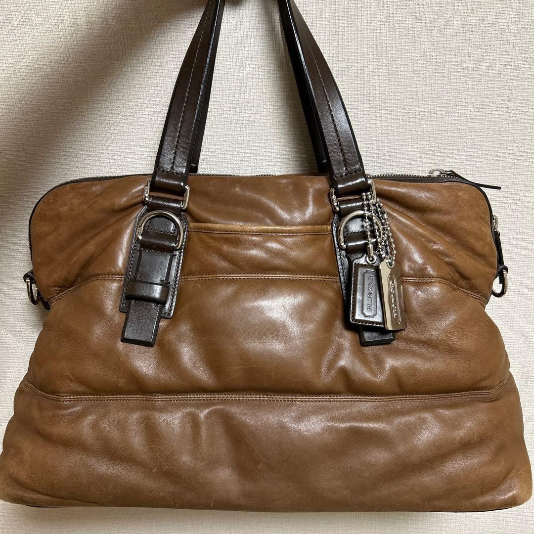 coach ボストンバック　本革