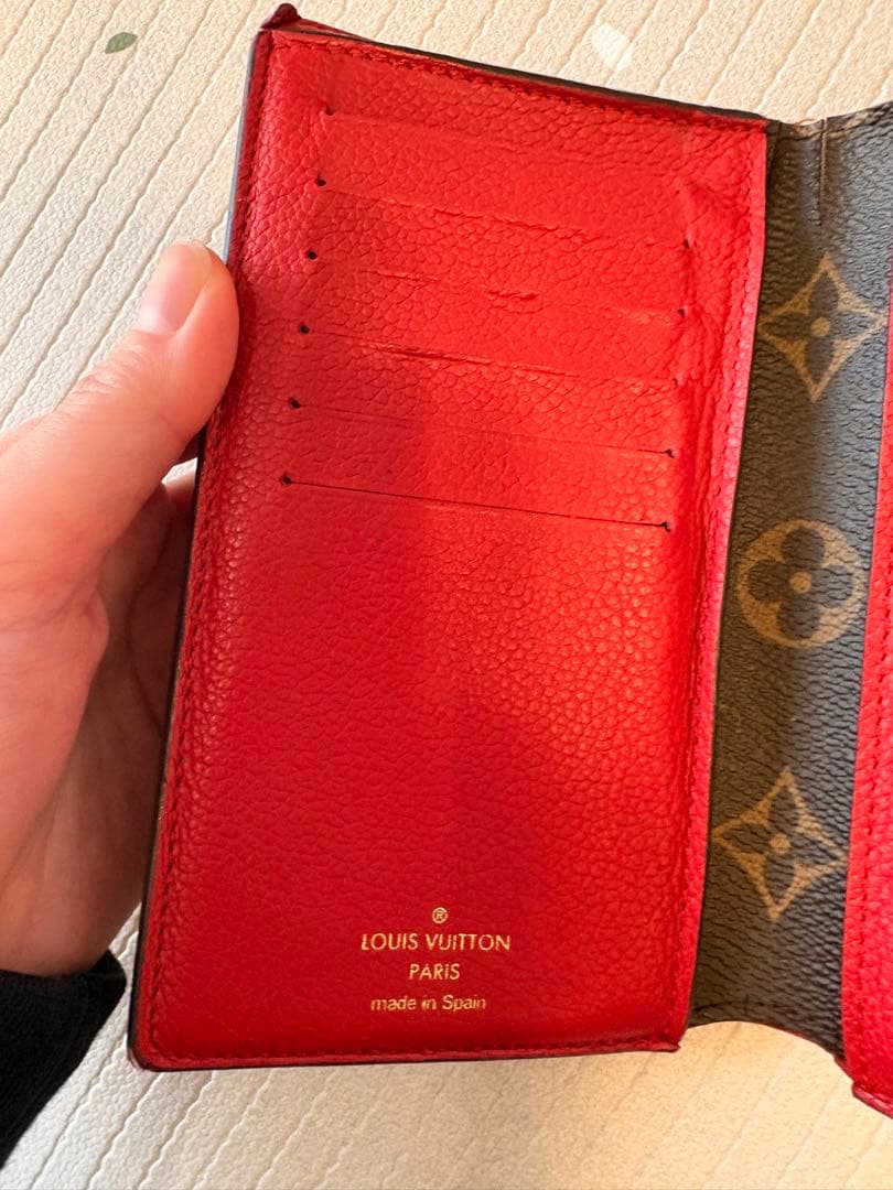 ルイヴィトン モノグラム 長財布 レッド