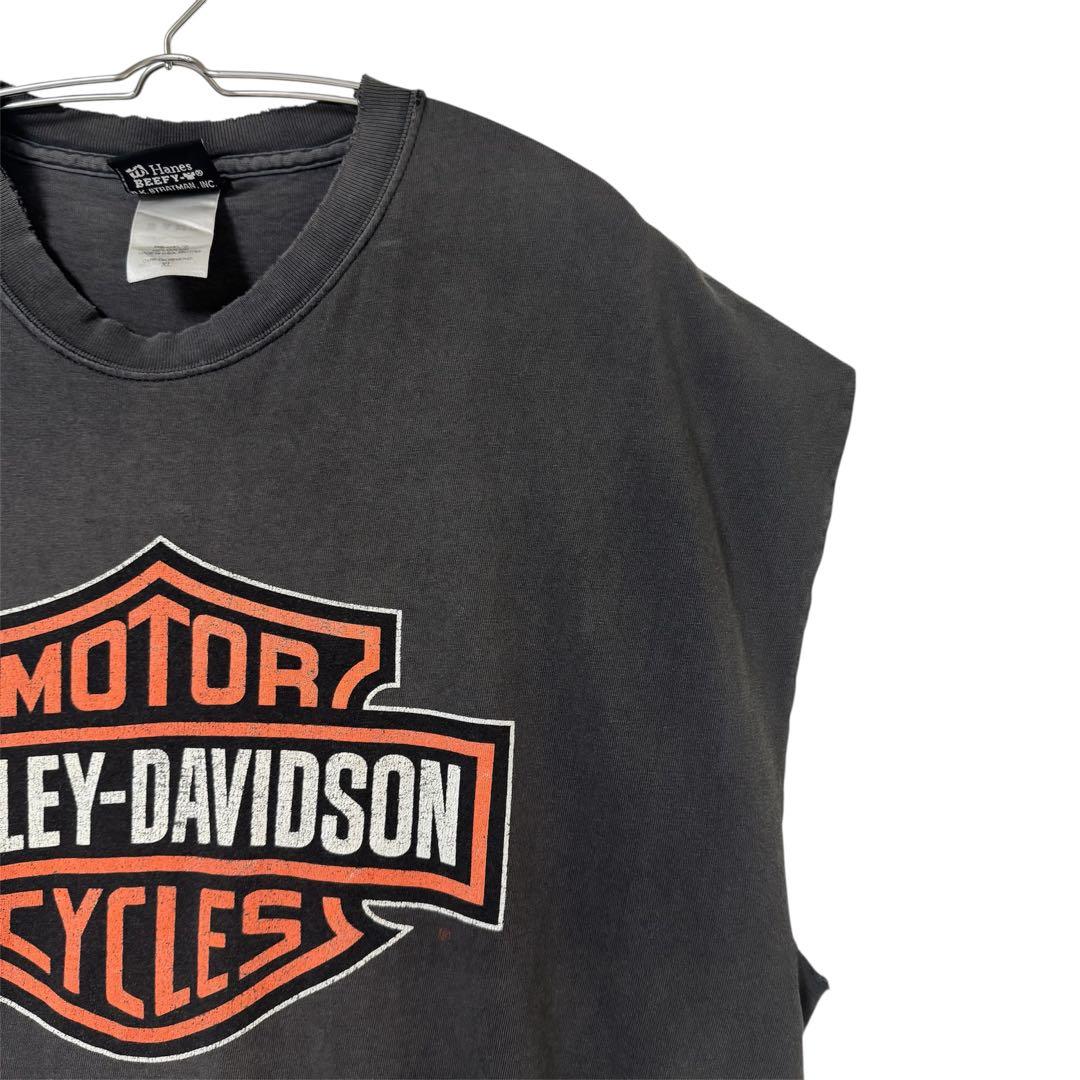 USA製 Harley-Davidson 両面 ノースリーブ Tシャツ フェード