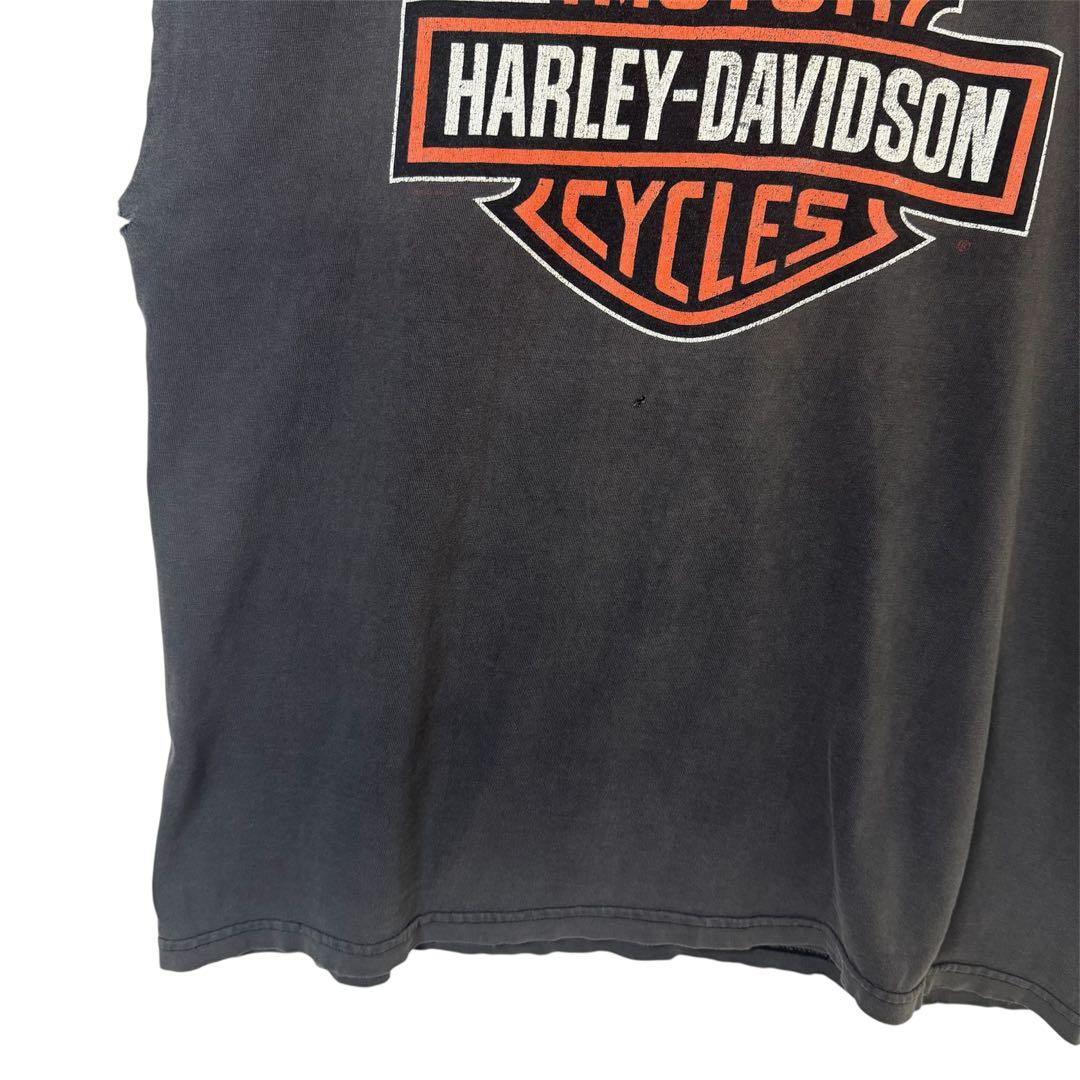 USA製 Harley-Davidson 両面 ノースリーブ Tシャツ フェード