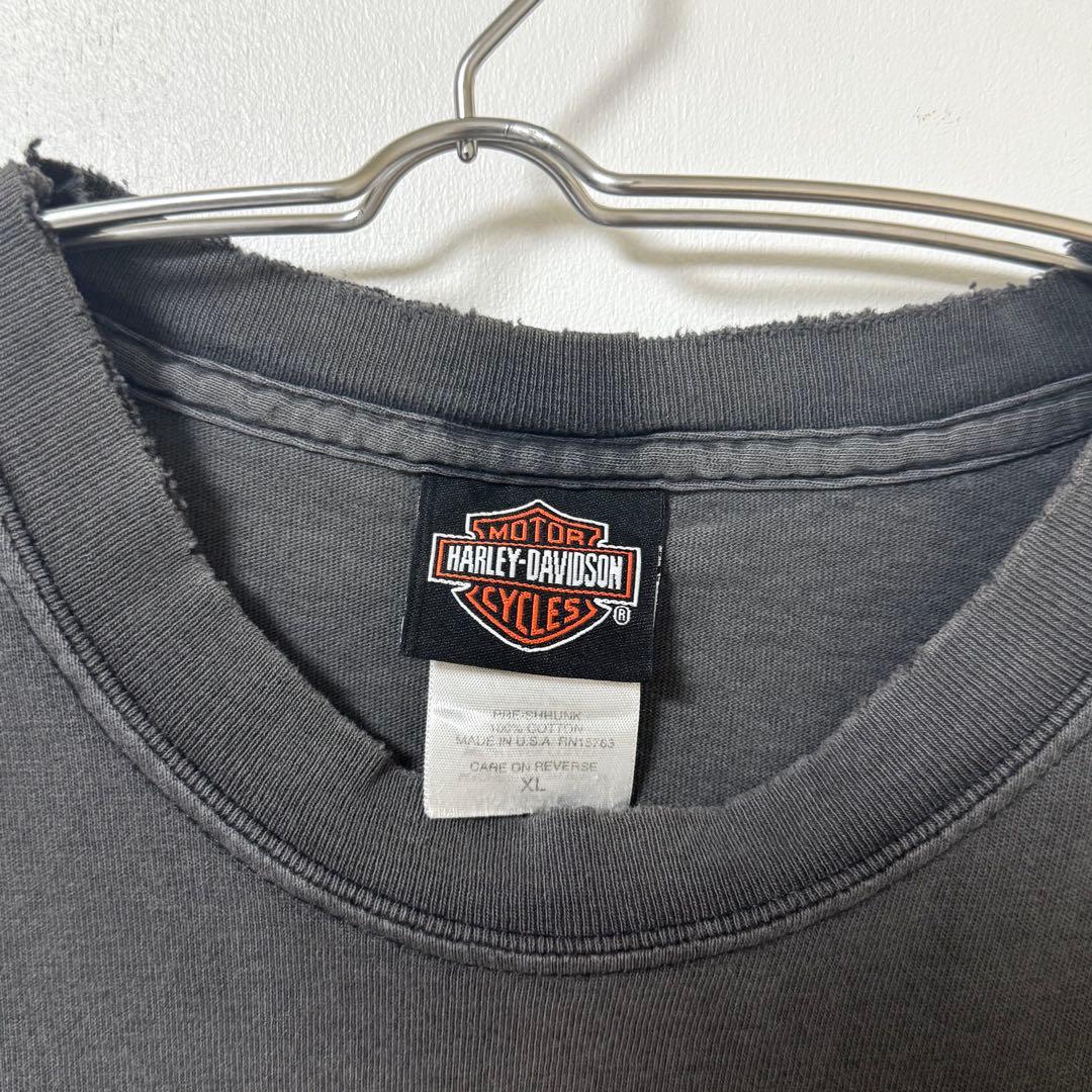 USA製 Harley-Davidson 両面 ノースリーブ Tシャツ フェード