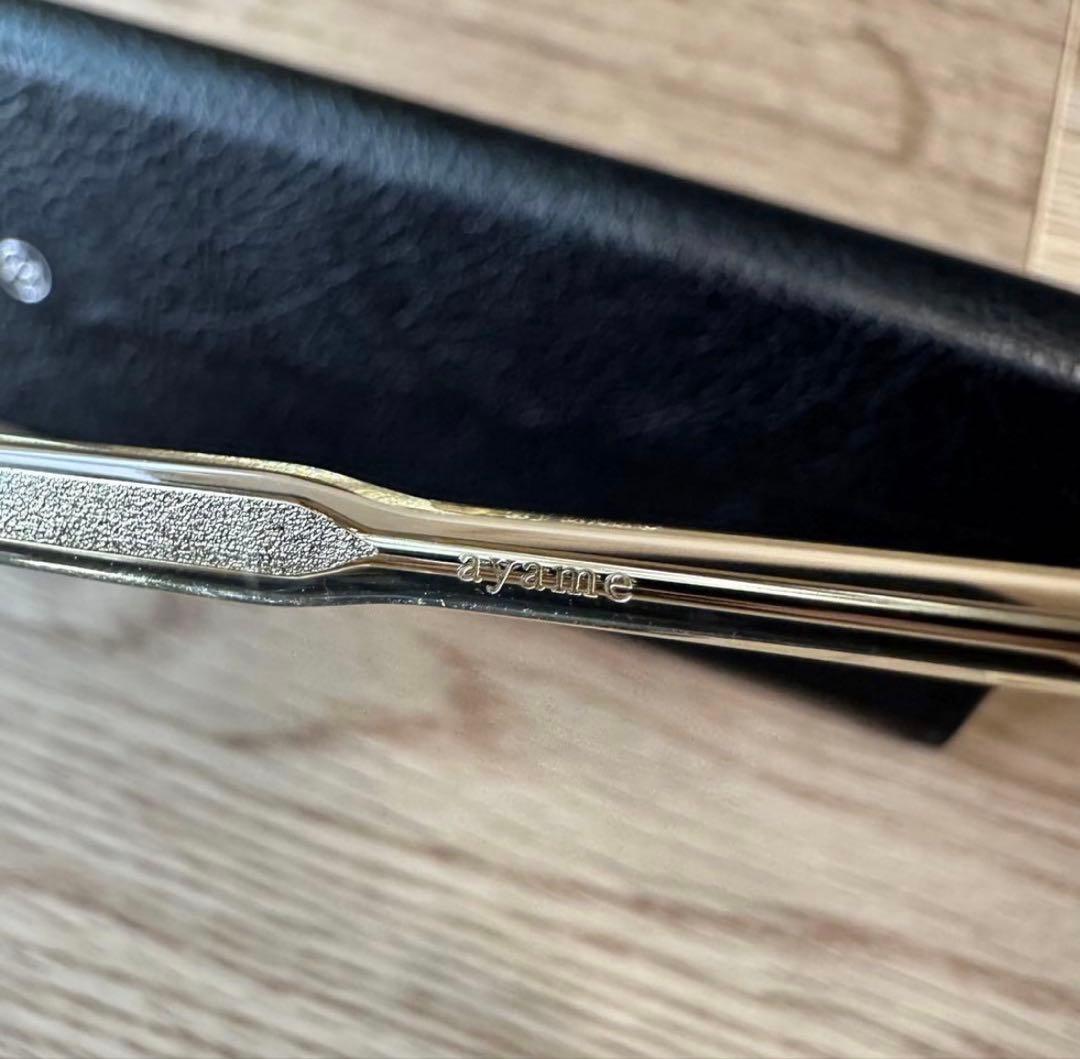 新品　ayame アヤメ BOSTON ボストン クリスタルゴールド サングラス