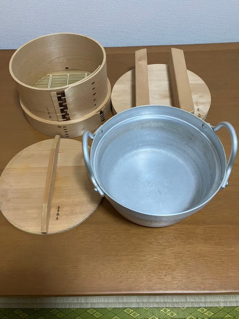 甘*も様 木屋　和蒸籠　鍋セット