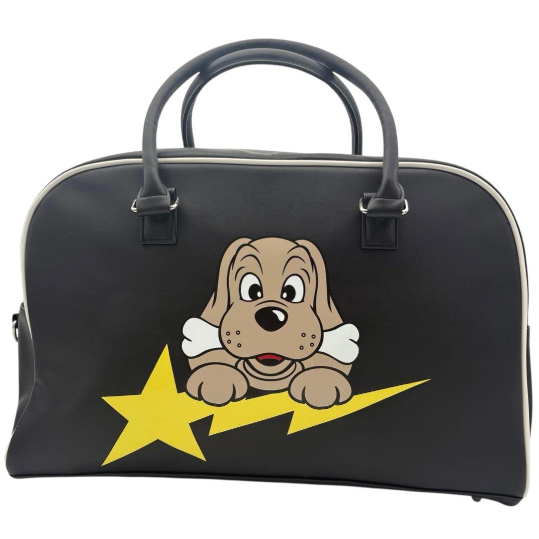【極美品】ガルフィー レザーボストンバッグ 2way 犬ロゴ