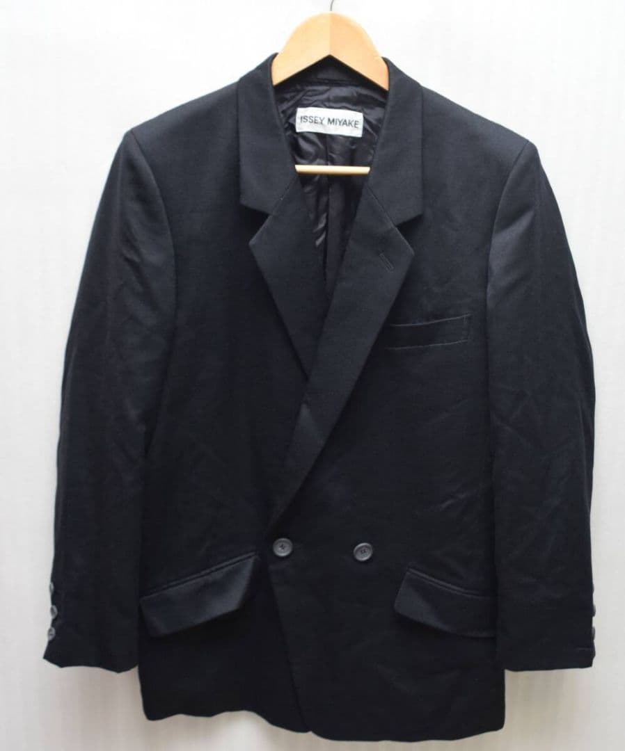 日本製 ISSEY MIYAKE イッセイミヤケ ダブル テーラード ジャケット