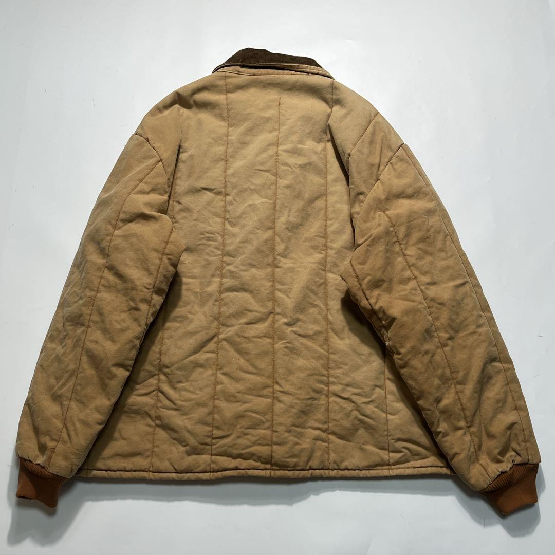 80s KEY キー USA製 ダックジャケット 2XL 茶系 中綿 7731