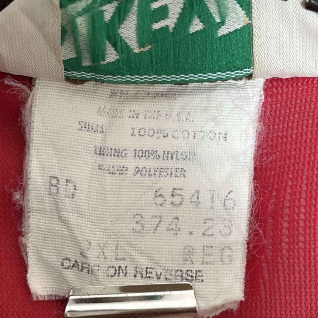 80s KEY キー USA製 ダックジャケット 2XL 茶系 中綿 7731