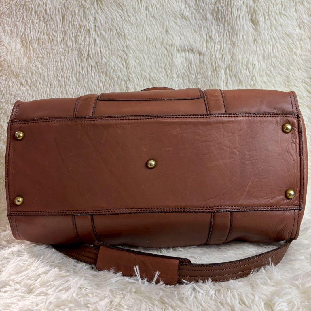 【美品】ポーター バロン ボストンバッグ 2way レザー ブラウン A4可