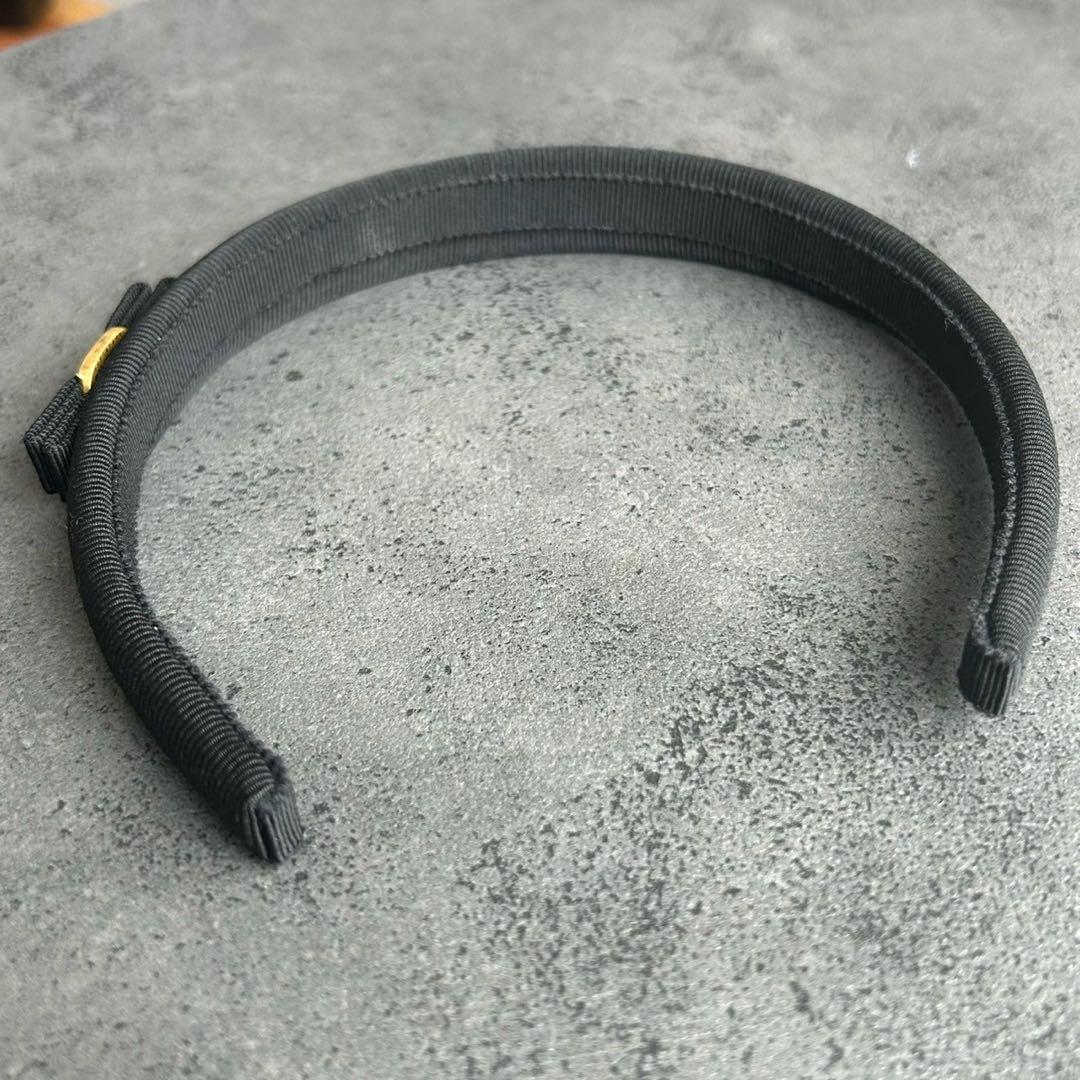 Salvatore Ferragamo ヴァラリボン　カチューシャ　ゴールド金具