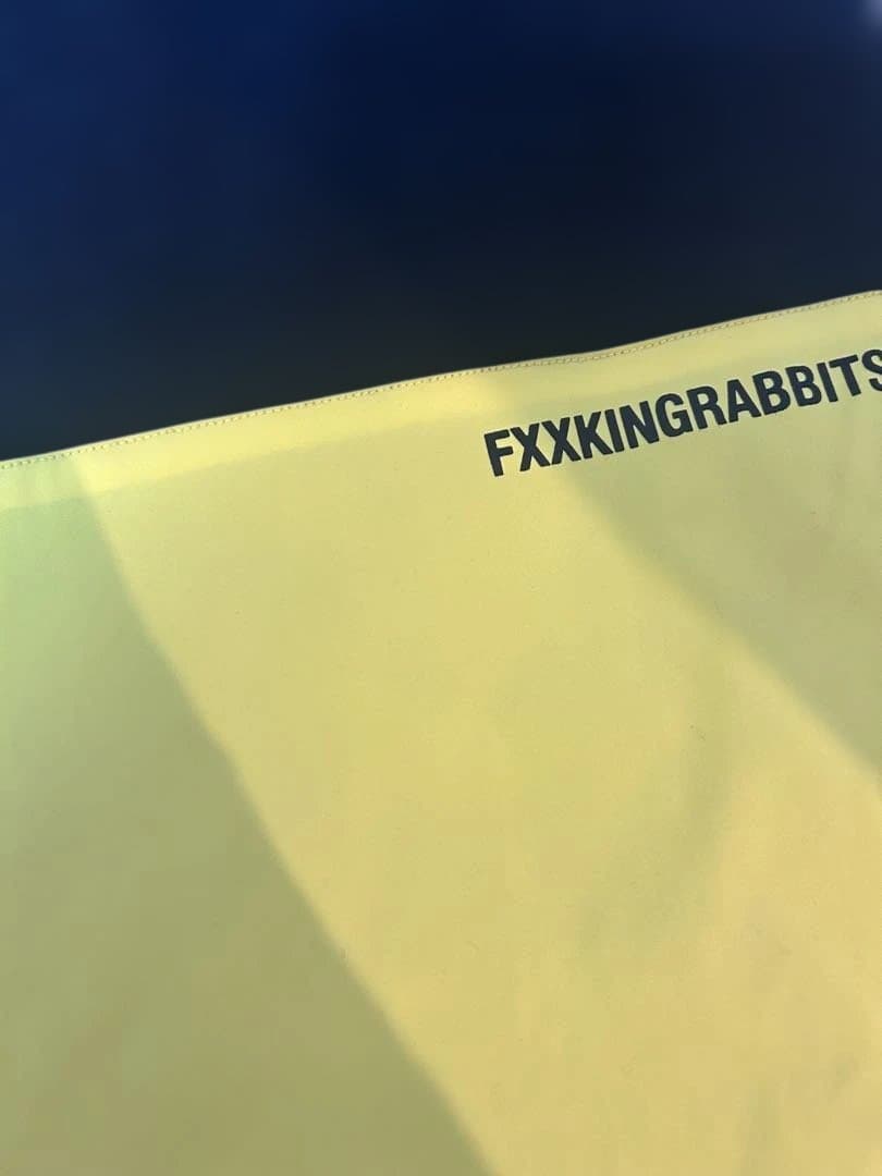 ひ*で様 FXXKING RABBITS ストリートパンツ 黒/黄