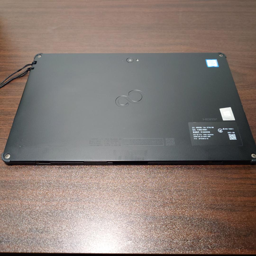 美品 最大容量98% 富士通 Arrows Tab Q738 Win11 Pro