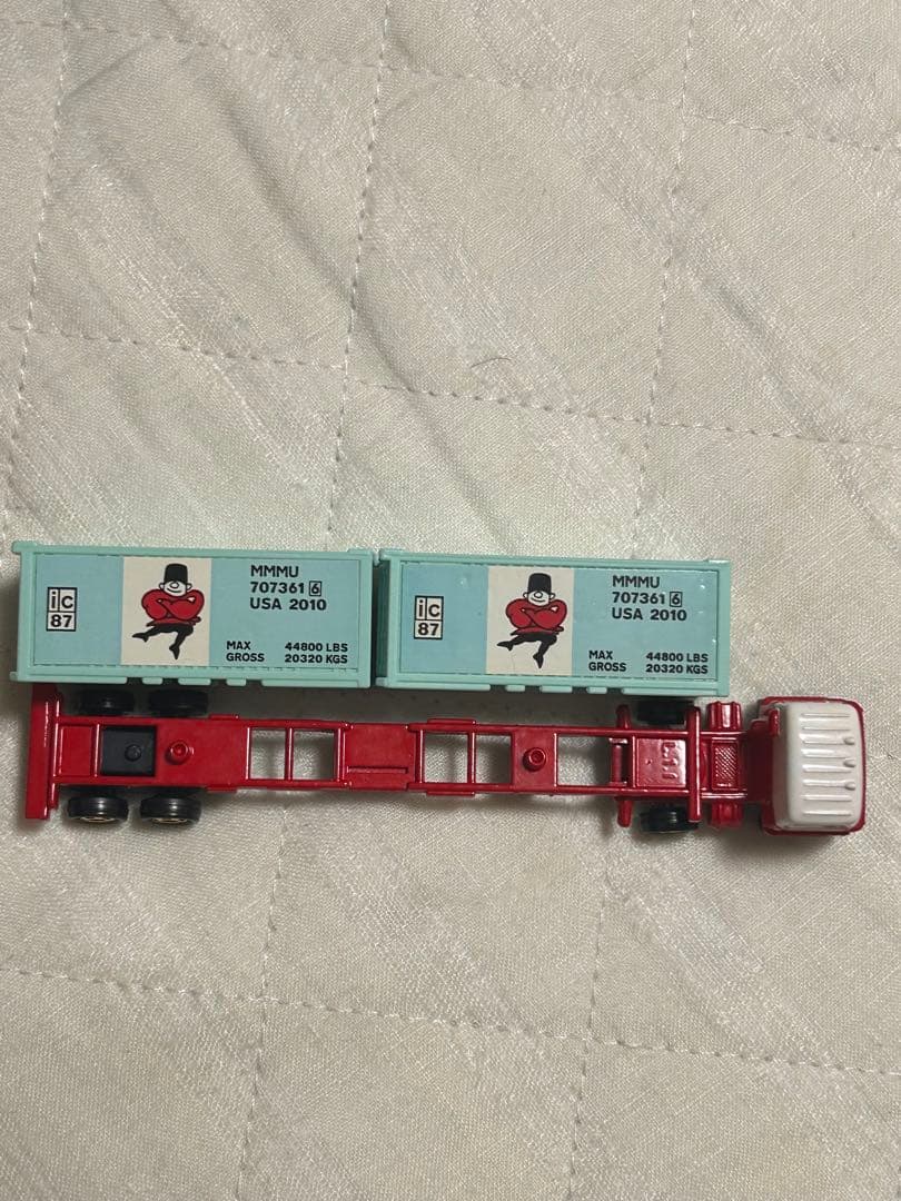 ロングトミカ 日野セミトレーラー 海上コンテナ運搬車 1/100 日本製