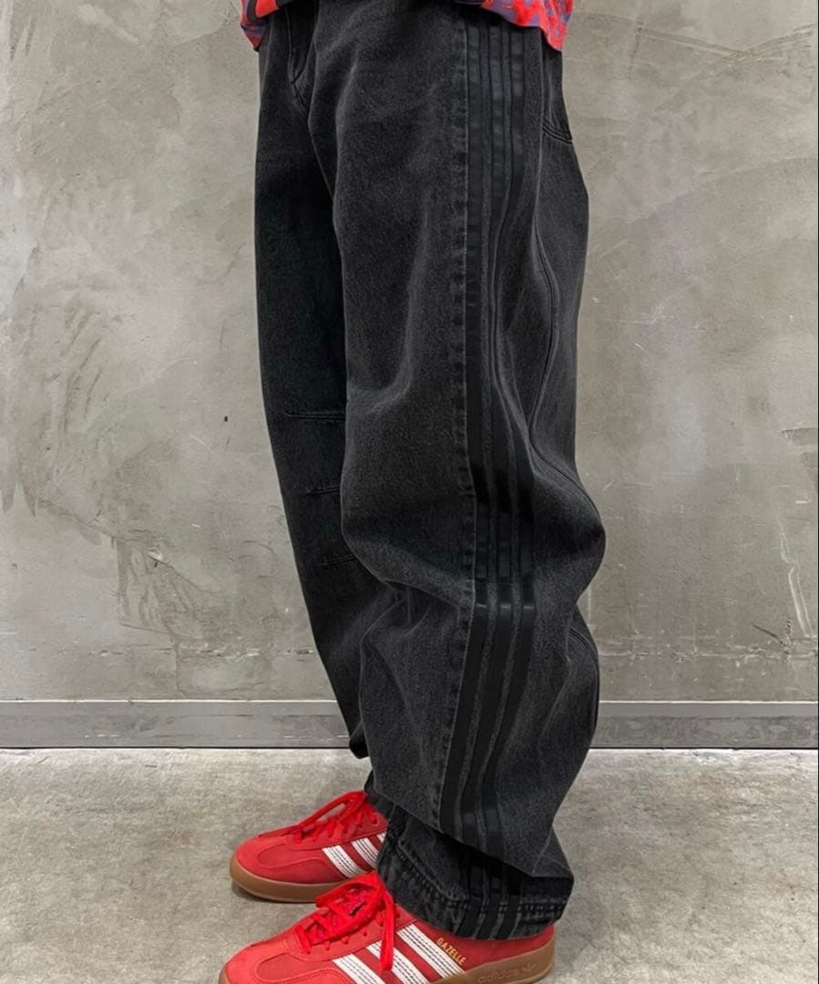 新品25】ADILENIUMシーズン3 バナナフィット ウォッシュドデニムパンツ